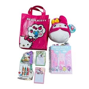 Hello Kitty | Sanrio | Bundle of Items Journal Squishmallow Softlips Keychain